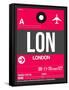 LON London Luggage Tag 2-NaxArt-Framed Stretched Canvas