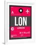 LON London Luggage Tag 2-NaxArt-Framed Art Print