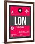 LON London Luggage Tag 2-NaxArt-Framed Art Print