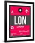 LON London Luggage Tag 2-NaxArt-Framed Art Print