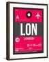 LON London Luggage Tag 2-NaxArt-Framed Art Print