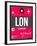 LON London Luggage Tag 2-NaxArt-Framed Art Print