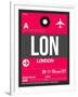 LON London Luggage Tag 2-NaxArt-Framed Art Print