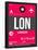 LON London Luggage Tag 2-NaxArt-Framed Stretched Canvas