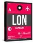 LON London Luggage Tag 2-NaxArt-Stretched Canvas