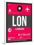 LON London Luggage Tag 2-NaxArt-Framed Art Print