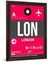 LON London Luggage Tag 2-NaxArt-Framed Art Print