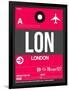 LON London Luggage Tag 2-NaxArt-Framed Art Print