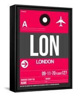 LON London Luggage Tag 2-NaxArt-Framed Stretched Canvas