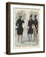 Lonchamps Fashions 1845-null-Framed Art Print