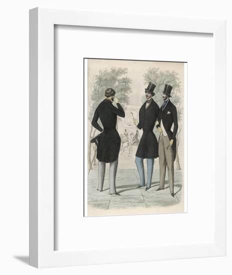 Lonchamps Fashions 1845-null-Framed Art Print