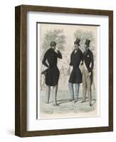 Lonchamps Fashions 1845-null-Framed Art Print