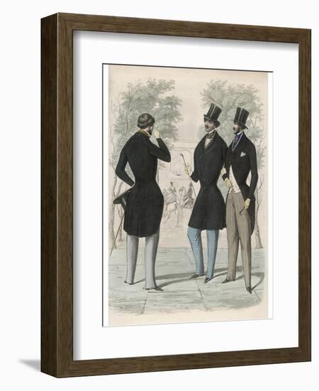 Lonchamps Fashions 1845-null-Framed Art Print