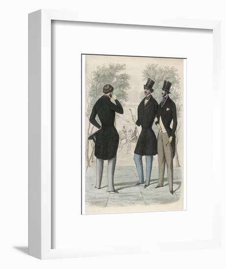 Lonchamps Fashions 1845-null-Framed Art Print