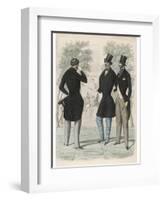 Lonchamps Fashions 1845-null-Framed Art Print