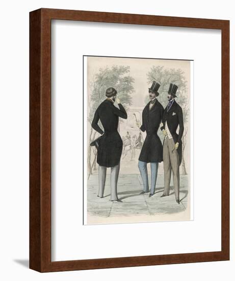 Lonchamps Fashions 1845-null-Framed Art Print