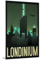 Londinium Retro Travel-null-Mounted Art Print