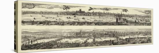 London 1616, London 1890-null-Stretched Canvas