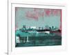 London Abstract Skyline II-Emma Moore-Framed Art Print