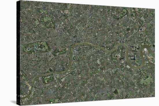 London, Aerial Image-Getmapping Plc-Stretched Canvas