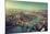 London Aerial View with Tower Bridge in Sunset Time-Iakov Kalinin-Mounted Photographic Print