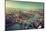 London Aerial View with Tower Bridge in Sunset Time-Iakov Kalinin-Mounted Photographic Print