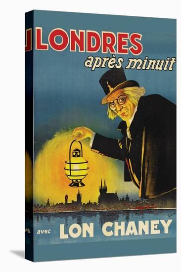 London after Midnight "Londres Apres Monuit"-null-Stretched Canvas