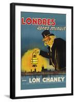 London after Midnight "Londres Apres Monuit"-null-Framed Art Print