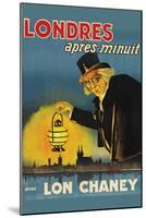 London after Midnight "Londres Apres Monuit"-null-Mounted Art Print