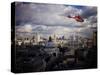 London Air Ambulance over Westminster, London, England, United Kingdom, Europe-Purcell-Holmes-Stretched Canvas