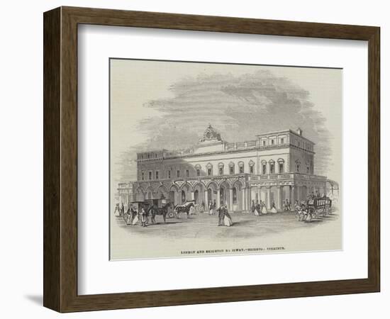 London and Brighton Railway, Brighton Terminus-null-Framed Giclee Print