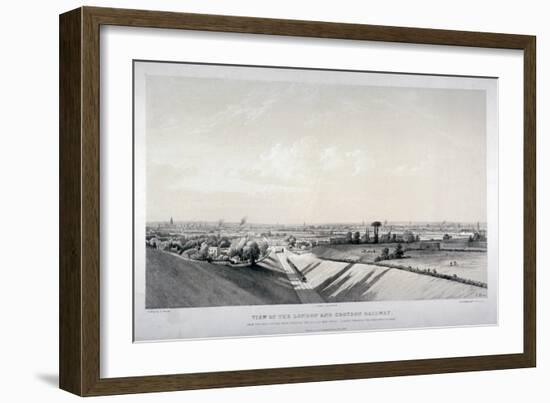 London and Croydon Railway, New Cross, Deptford, London, 1838-Edward Duncan-Framed Giclee Print