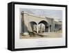 London and Greenwich Railway Bridge over the Neckinger Road, Bermondsey, London, 1836-GF Bragg-Framed Stretched Canvas