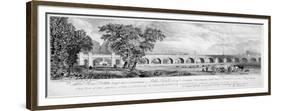 London and Greenwich Viaduct, Bermondsey, London, 1835-Chapman & Co-Framed Giclee Print