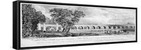 London and Greenwich Viaduct, Bermondsey, London, 1835-Chapman & Co-Framed Stretched Canvas