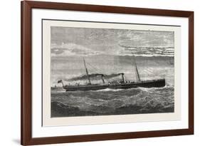 London and North Western Railway Company's New Steamer Shamrock, 1876-null-Framed Giclee Print