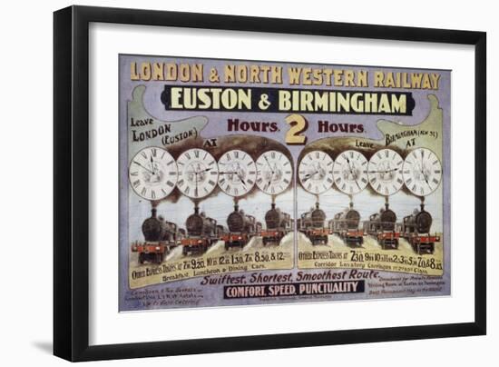 London and North Western Railway, Euston and Birmingham-null-Framed Giclee Print