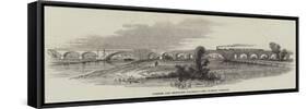 London and Richmond Railway, the Wandle Viaduct-null-Framed Stretched Canvas