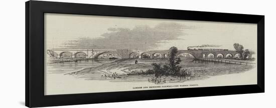 London and Richmond Railway, the Wandle Viaduct-null-Framed Giclee Print