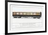 London and South Western Railway Corridor Carriage-W.j. Stokoe-Framed Art Print