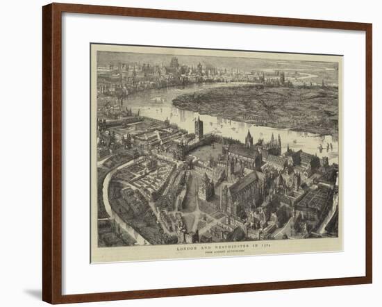 London and Westminster in 1584-null-Framed Giclee Print