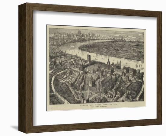 London and Westminster in 1584-null-Framed Giclee Print