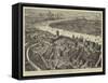 London and Westminster in 1584-null-Framed Stretched Canvas