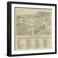 London as Seen from a Balloon-null-Framed Giclee Print