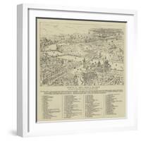 London as Seen from a Balloon-null-Framed Giclee Print