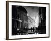 London Auxiliary Fire Service Working on a Fire Near Whitehall Caused by Incendiary Bomb-William Vandivert-Framed Photographic Print