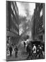 London Auxiliary Fire Service Working on a Fire Near Whitehall Caused by Incendiary Bomb-William Vandivert-Mounted Photographic Print