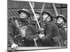 London Auxiliary Fire Service Working on a Fire Near Whitehall Caused by Incendiary Bomb-William Vandivert-Mounted Photographic Print