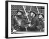 London Auxiliary Fire Service Working on a Fire Near Whitehall Caused by Incendiary Bomb-William Vandivert-Framed Photographic Print