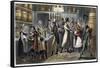 London: Bar Room, 1821-George Cruikshank-Framed Stretched Canvas